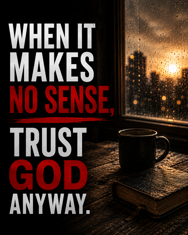 cover art for When It Makes No Sense, Trust God Anyway