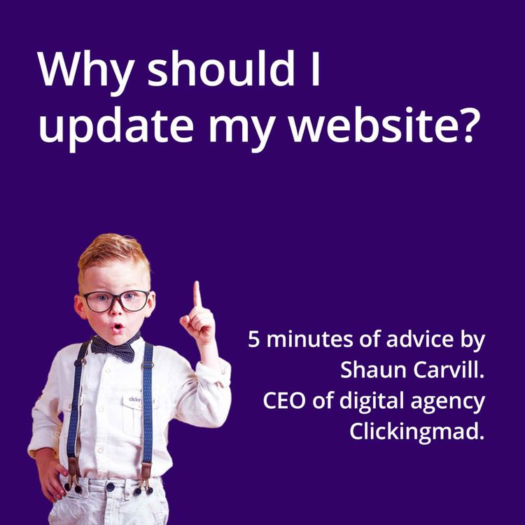 cover art for Why should I update my website?