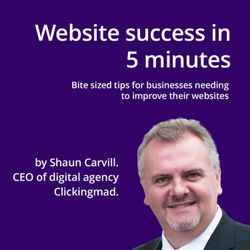 cover art for Website Success in 5 minutes by Shaun Carvill