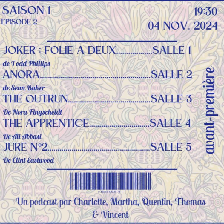 cover art for JOKER : FOLIE A DEUX - ANORA - THE OUTRUN - THE APPRENTICE - JURÉ N°2