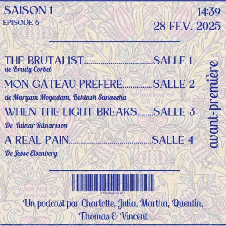 cover art for THE BRUTALIST - MON GATEAU PRÉFÉRÉ - WHEN THE LIGHT BREAKS - A REAL PAIN