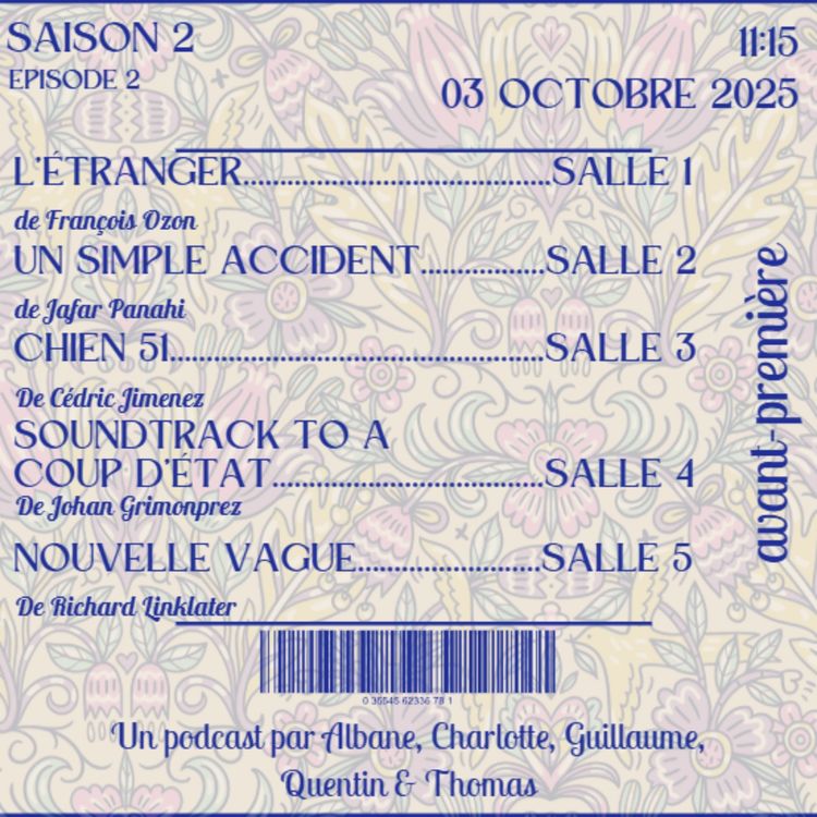 cover art for L'ÉTRANGER - UN SIMPLE ACCIDENT - CHIEN 51 - SOUNDTRACK TO A COUP D'ÉTAT - NOUVELLE VAGUE