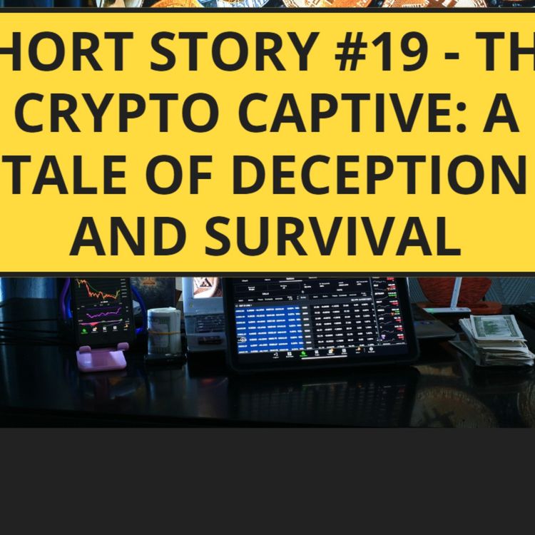 cover art for Short Story #19 - The Crypto Captive: A Tale of Deception and Survival