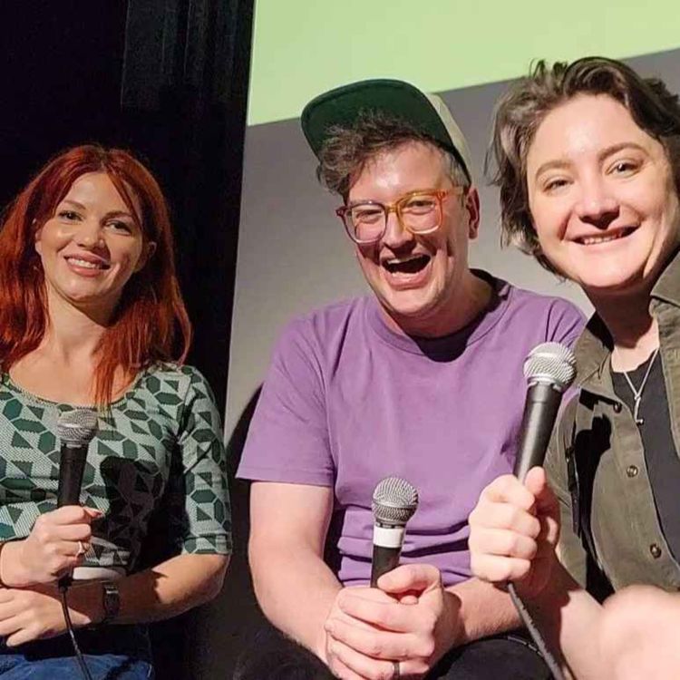 cover art for Episode 129 - LIVE at MICF (with Bron Lewis & Laura Davis)
