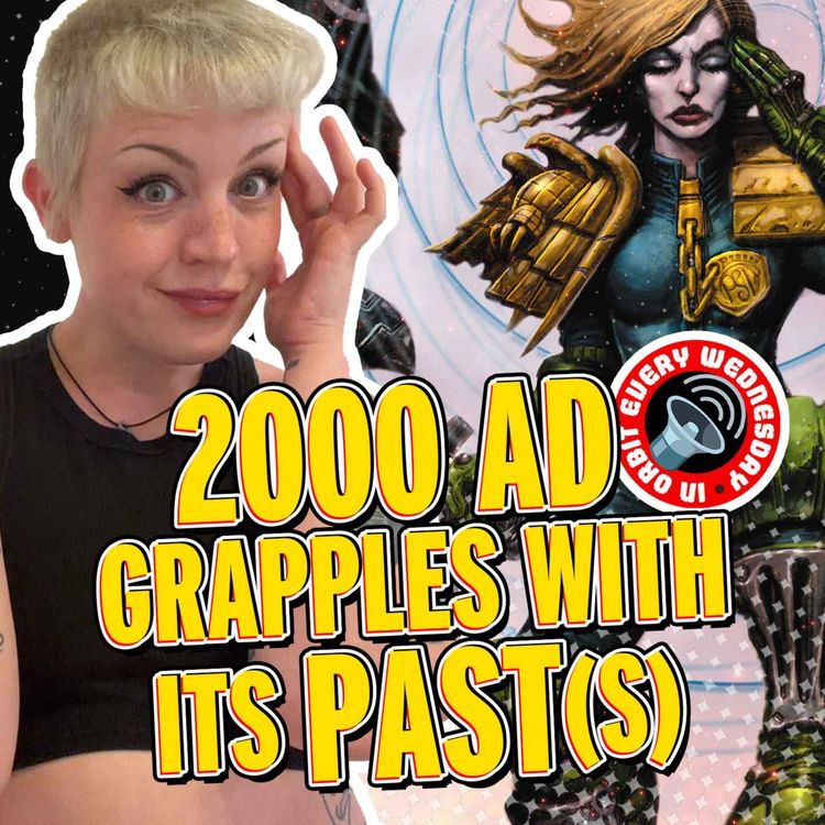 cover art for 2000 AD grapples with its past(s) — In Orbit Every Wednesday