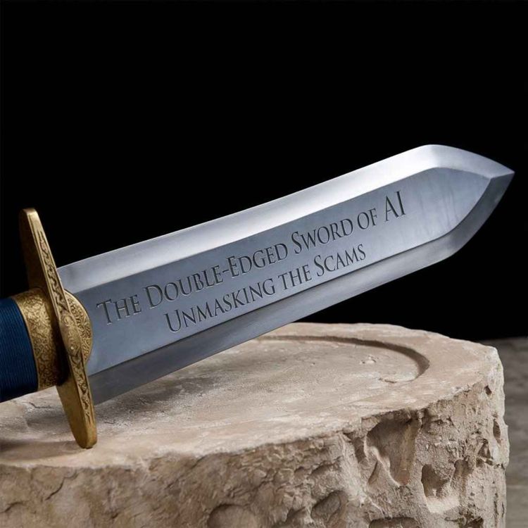 cover art for The Double-Edged Sword of AI: Unmasking the Scams