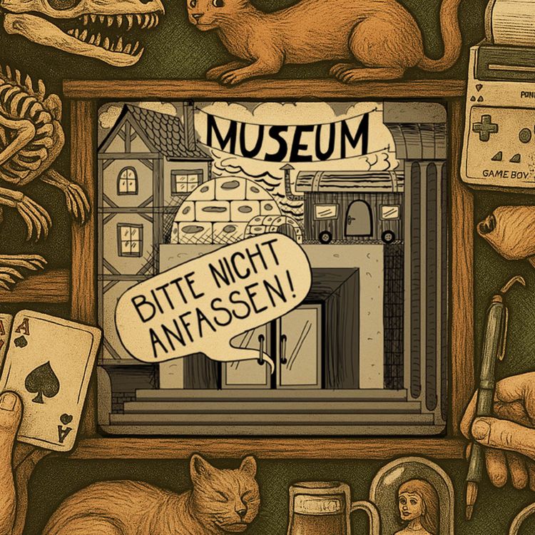 cover art for Basilisken, mumifizierte Katzen und der Ursprung des Museums