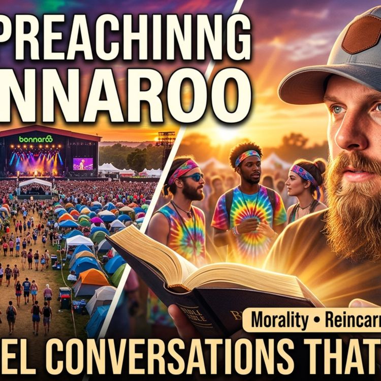 cover art for Morality, Reincarnation, Evolution & the Gospel – A Bonnaroo Street Preaching Story