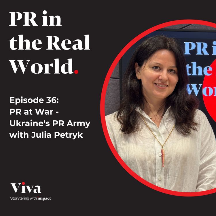 cover art for PR at War: Ukraine's PR Army with Julia Petryk