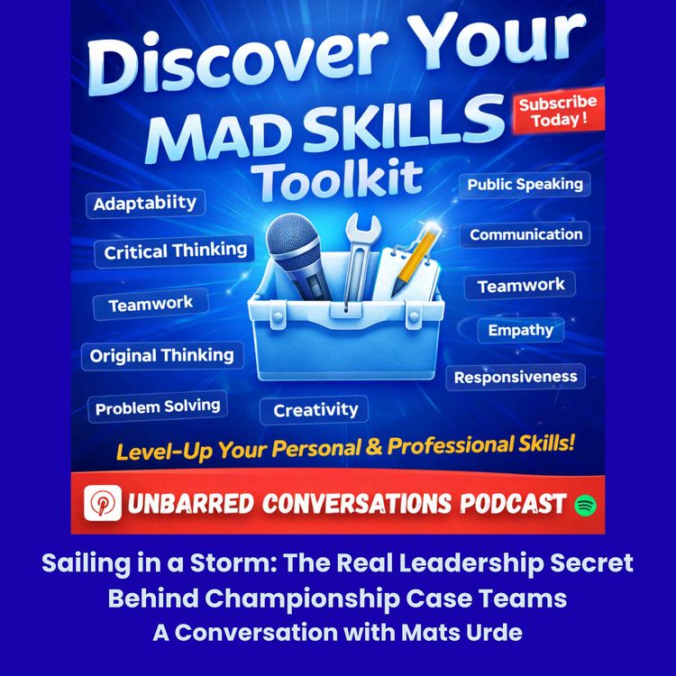 cover art for Sailing in a Storm: The Real Leadership Secret Behind Championship Case Teams