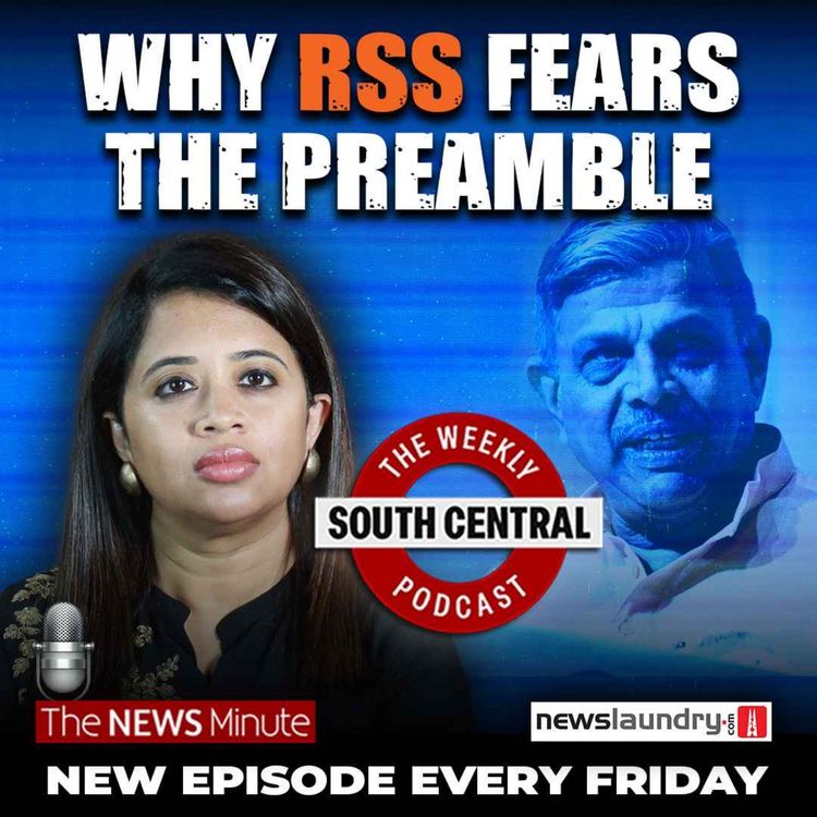 cover art for South Central 34 I Karnataka’s DKS-Siddaramaiah tussle and RSS hypocrisy on Preamble