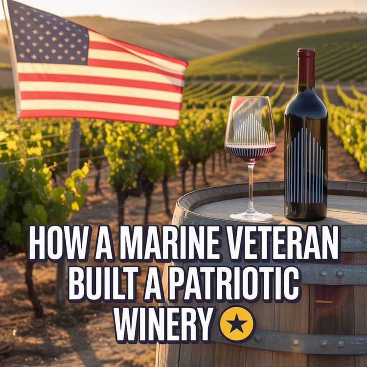 cover art for Building Thin Blue Wine: How a Marine Veteran Created a Winery Honoring America’s Heroes 🇺🇸