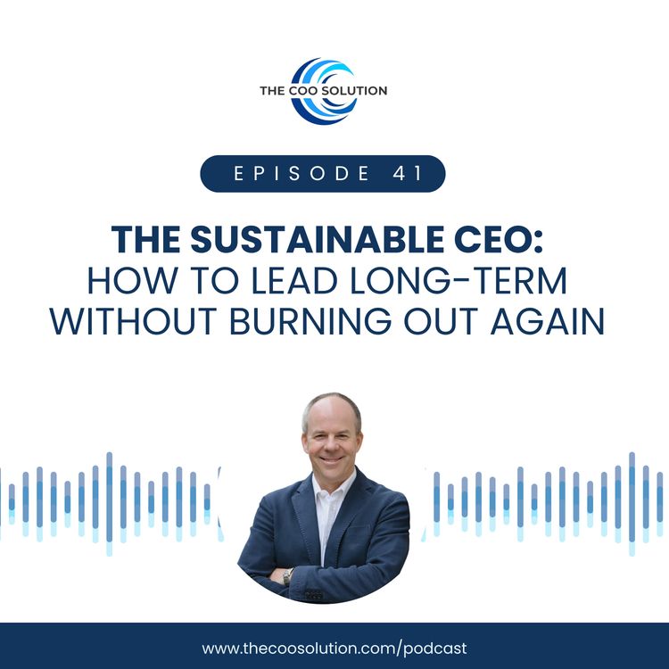 cover art for The Sustainable CEO: How to Lead Long-Term Without Burning Out Again