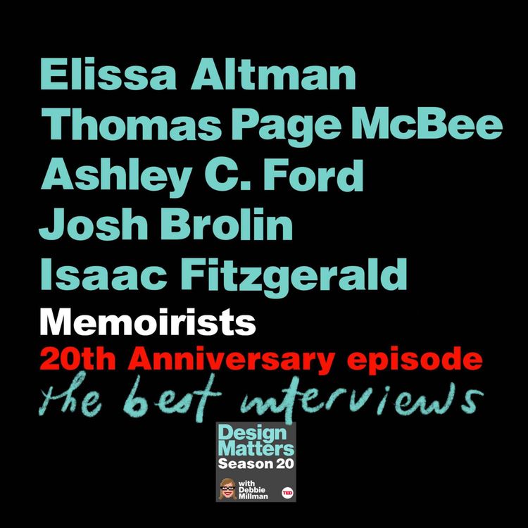 cover art for 20th Anniversary celebration with memoirists Elissa Altman, Thomas Page McBee, Ashley C. Ford, Josh Brolin, and Isaac Fitzgerald
