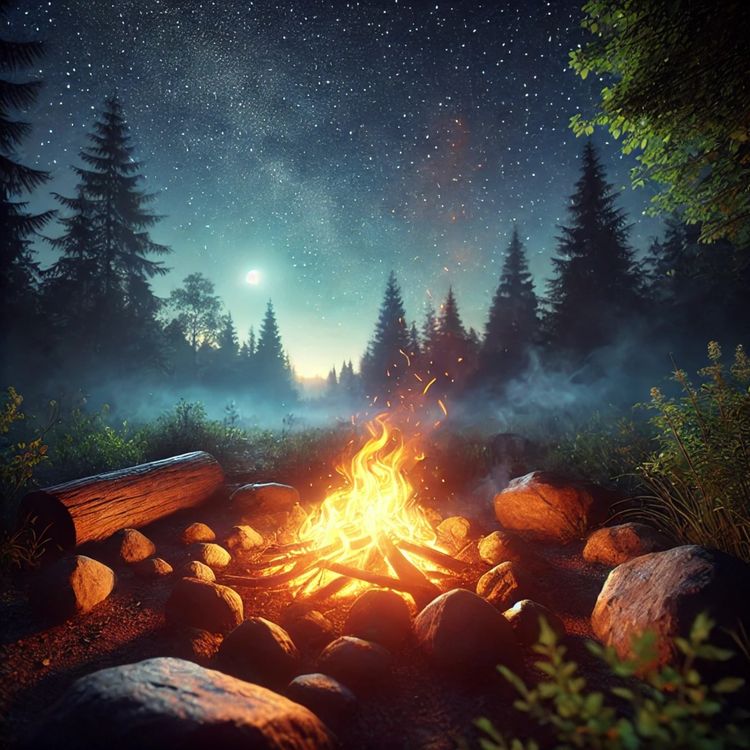 cover art for 😴🔥 Listen to the crackling of a CAMPFIRE and enjoy deep relaxation and restorative sleep