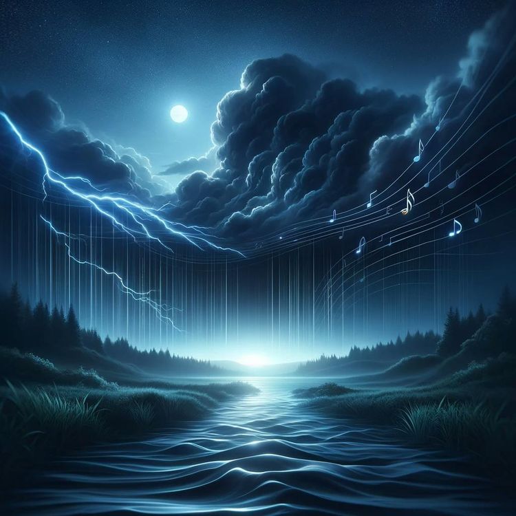 cover art for 😴⛈️🎵 The Sound of THUNDER and the Relaxing MELODY Promote RELAXATION