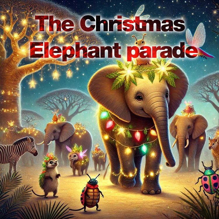 cover art for The Christmas Parade of the Elephants - Original Bedtime Story