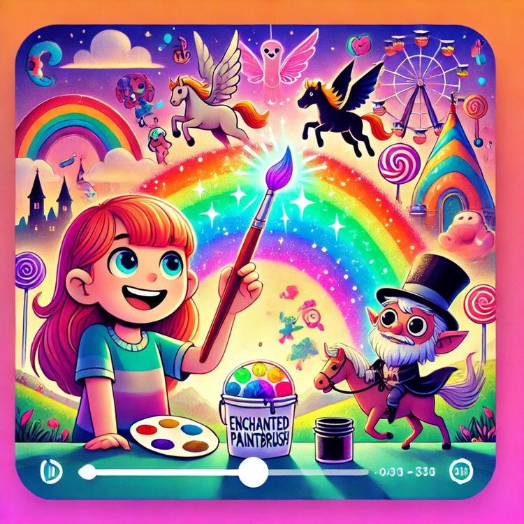 cover art for Kairi and the Enchanted Paintbrush - Original Story