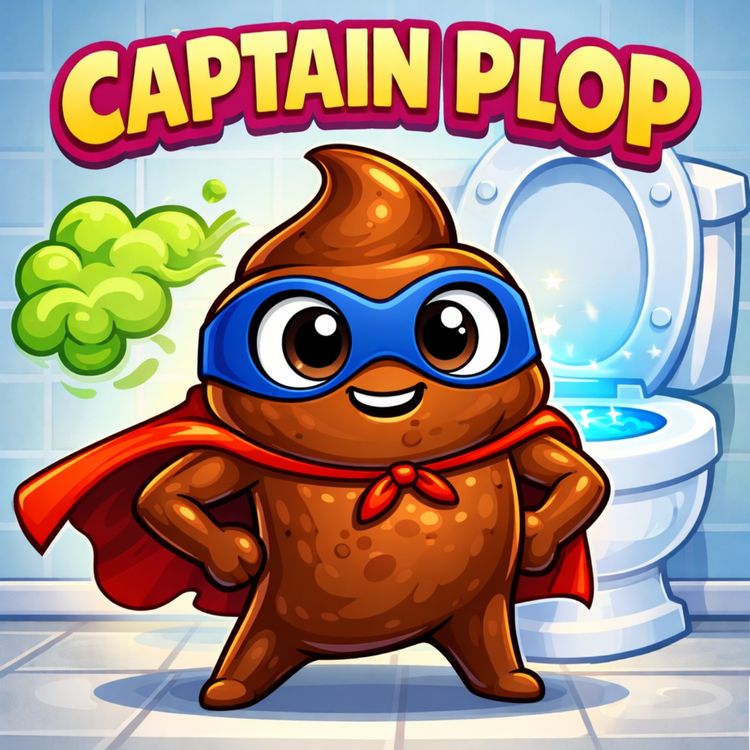 cover art for Captain Plop and the Great Toilet Escape | Original bedtime stories