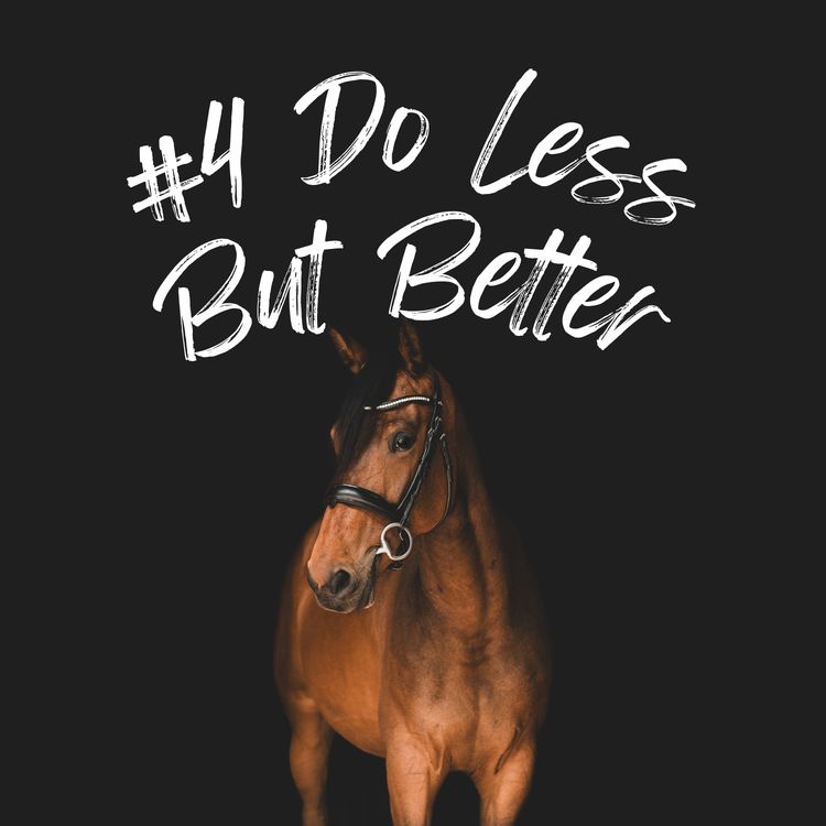 cover art for Do Less, But Better