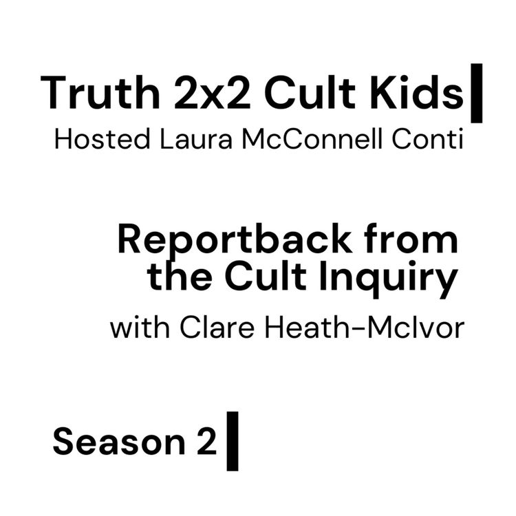 cover art for Reportback from the cult inquiry with Clare Heath-McIvor