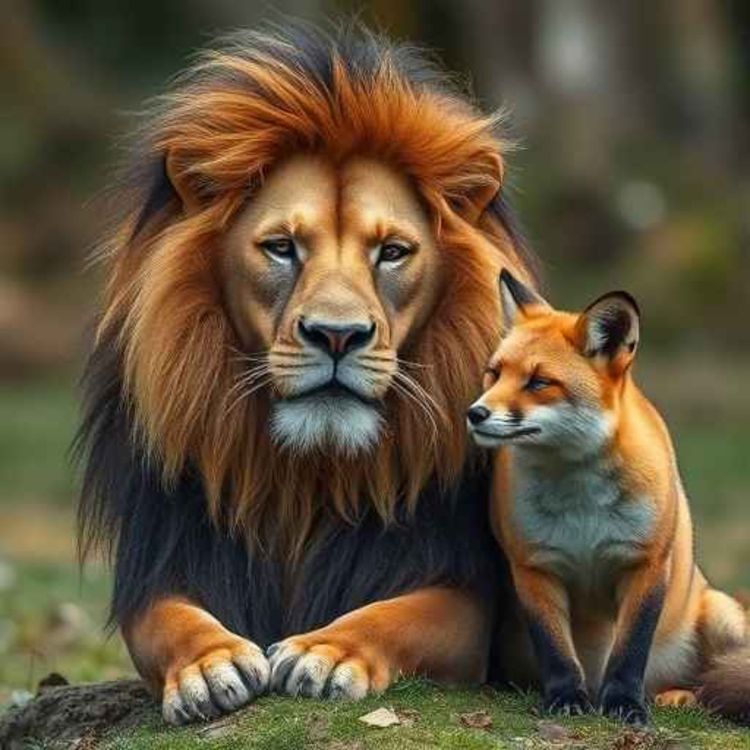 cover art for Der alte Löwe und der Fuchs