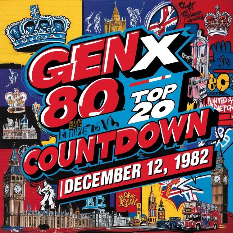 cover art for Gen X 80s Top 20 Countdown UK: December 12, 1982 – Synths, Stories, and Surprises!