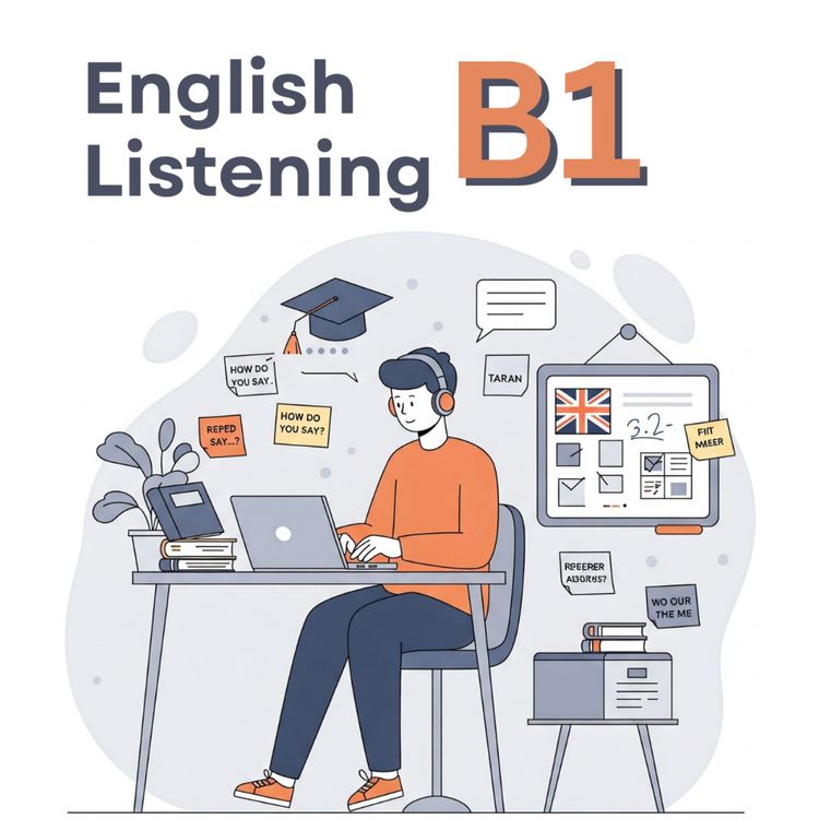 cover art for English Listening Practice - Level B1 - EP15 Health and Well-Being