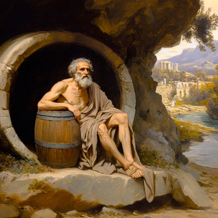 cover art for Diógenes: o filósofo que desprezou reis e viveu como um cão