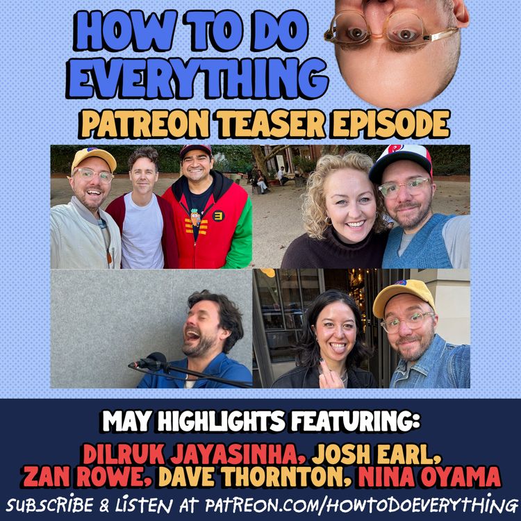 cover art for May Patreon Teaser: Dilruk Jayasinha, Nina Oyama, Dave Thornton, Zan Rowe, Josh Earl