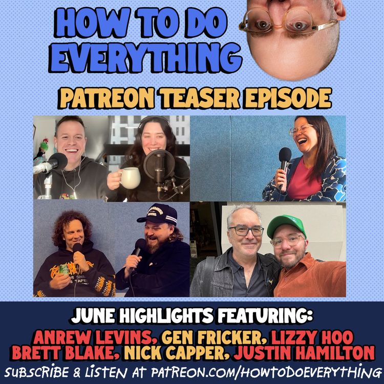 cover art for June Patreon Teaser: Brett Blake, Lizzy Hoo, Nick Capper, Andrew Levins, Gen Fricker & Justin Hamilton