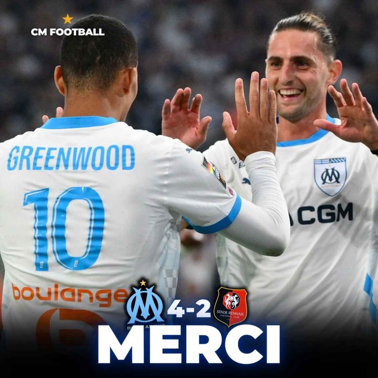 cover art for 🤩 UNE SOIRÉE MAGIQUE ! L'OM KETCHUPISE RENNES 4-2 ! GREENWOOD & RABIOT AU TOP !