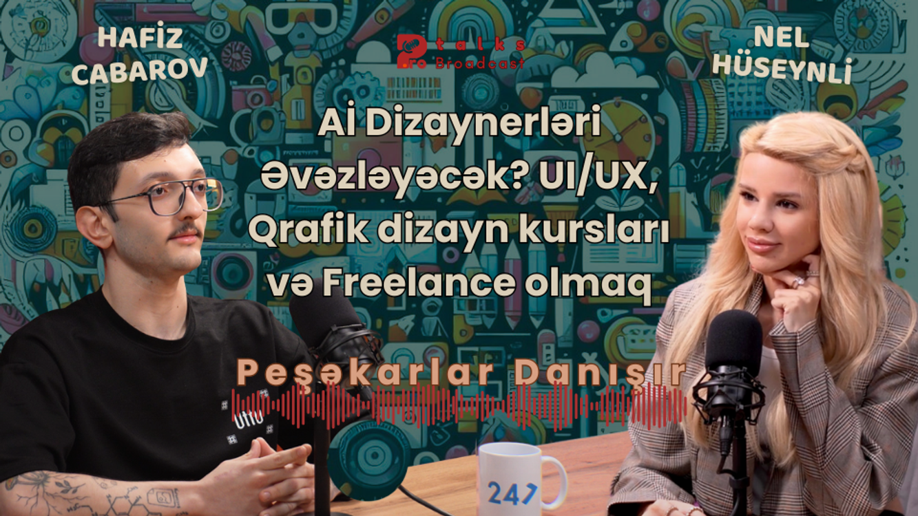 cover art for Aİ Dizaynerləri Əvəzləyəcək? UI/UX, Qrafik dizayn kursları və Freelance olmaq