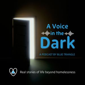 cover art for A Voice in the Dark: The Blue Triangle Podcast