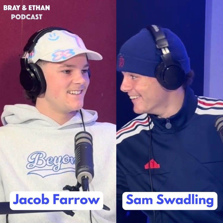 cover art for Jacob Farrow and Sam Swadling on their U18 AA selection, Falcons league, guernsey/beanie collections & more! | Bray & Ethan #162