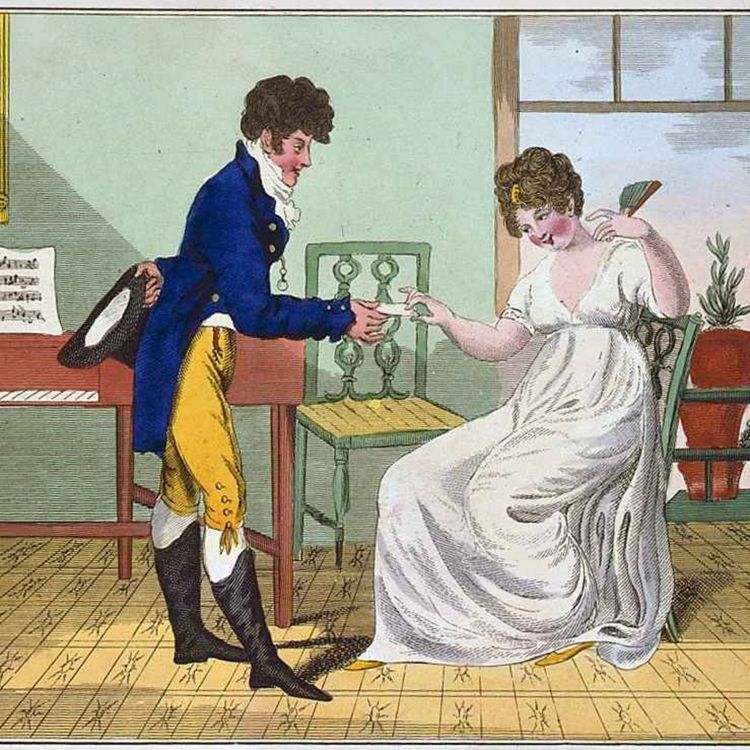 cover art for 47. Så friade man på Jane Austens tid