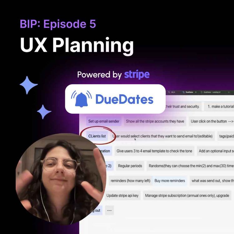 cover art for UX Flow Planning for #buildinpublic DueDates