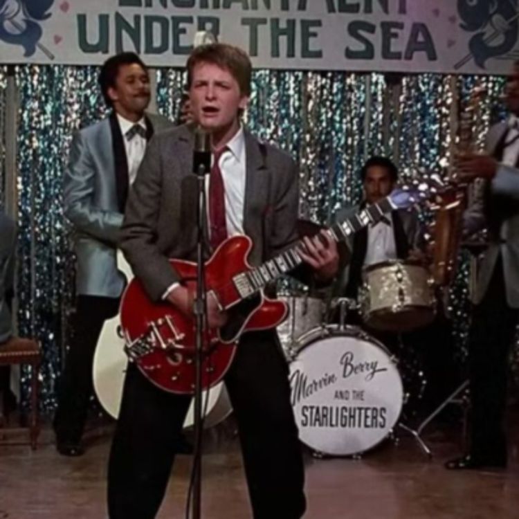 cover art for BACK TO THE FUTURE Cast Need Your Help Finding Marty McFly’s Missing Red Guitar