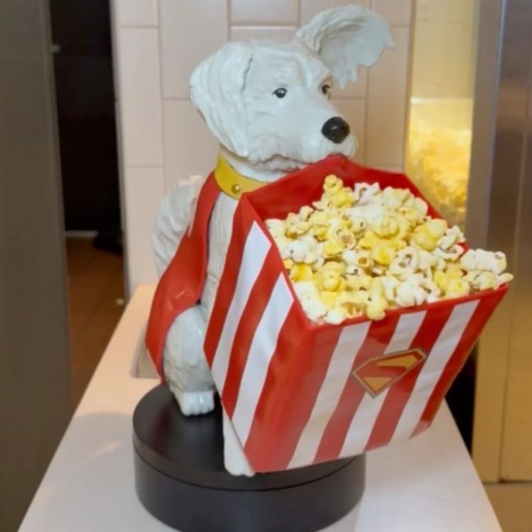 cover art for Krypto Soars with Kal-El in Cinemark’s SUPERMAN Popcorn Buckets