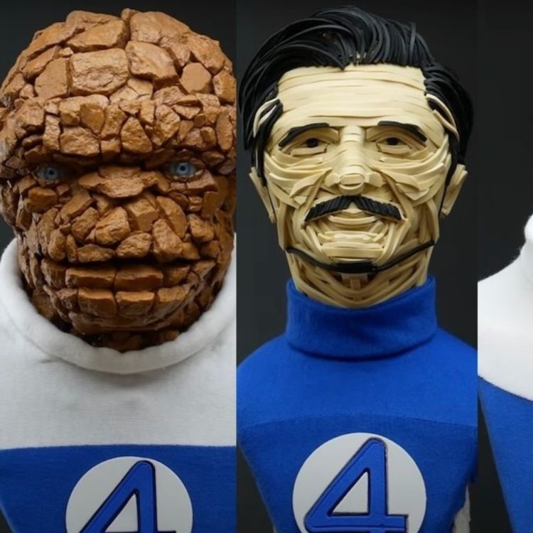 cover art for Ingenious Sculptor Makes THE FANTASTIC FOUR With Materials Based on Their ‘Powers’