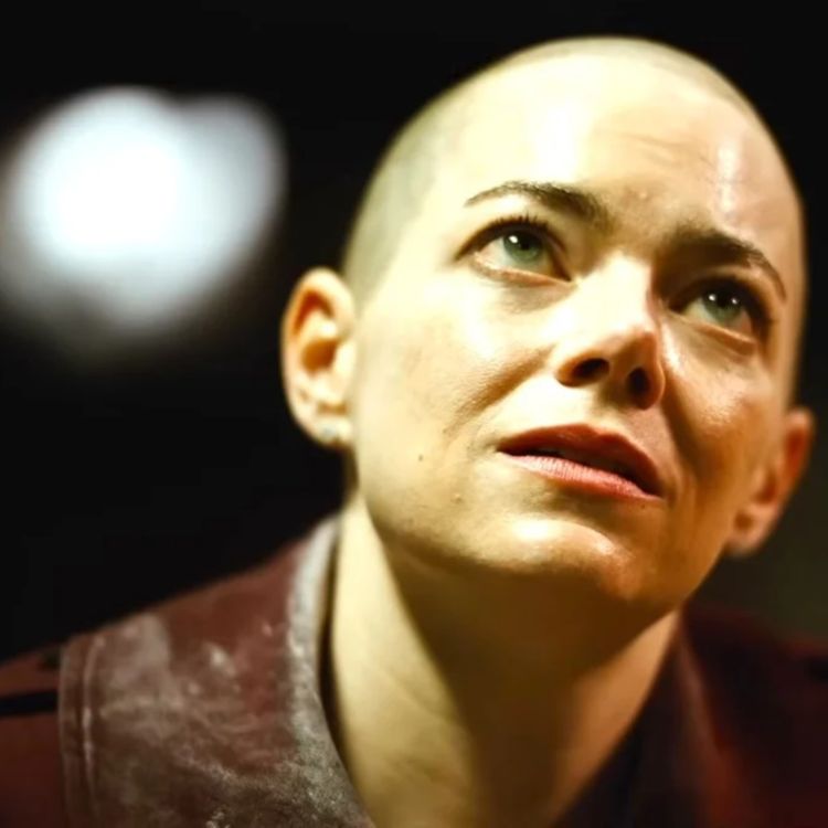 cover art for BUGONIA’s New Trailer Goes Hunting for an Alien in CEO-Clothing