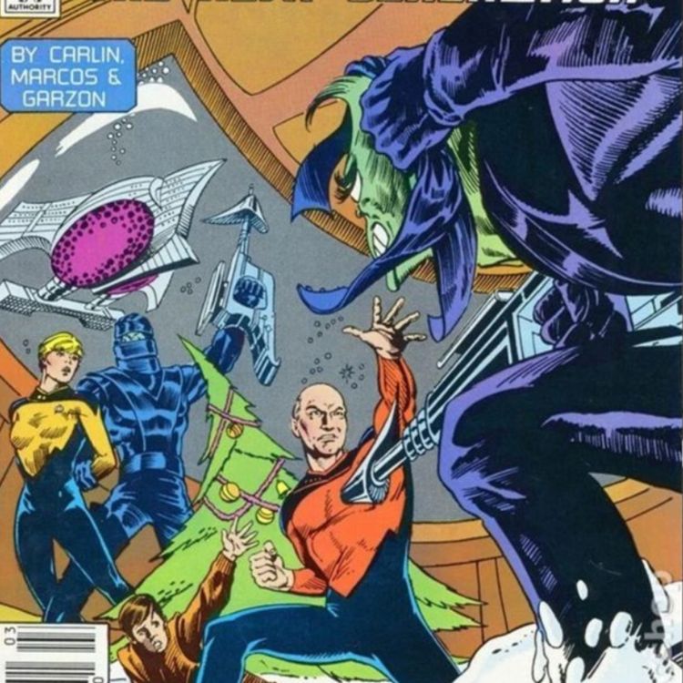 cover art for Wild STAR TREK: TNG ’80s Comic Had Grinchy Aliens, Space Santa
