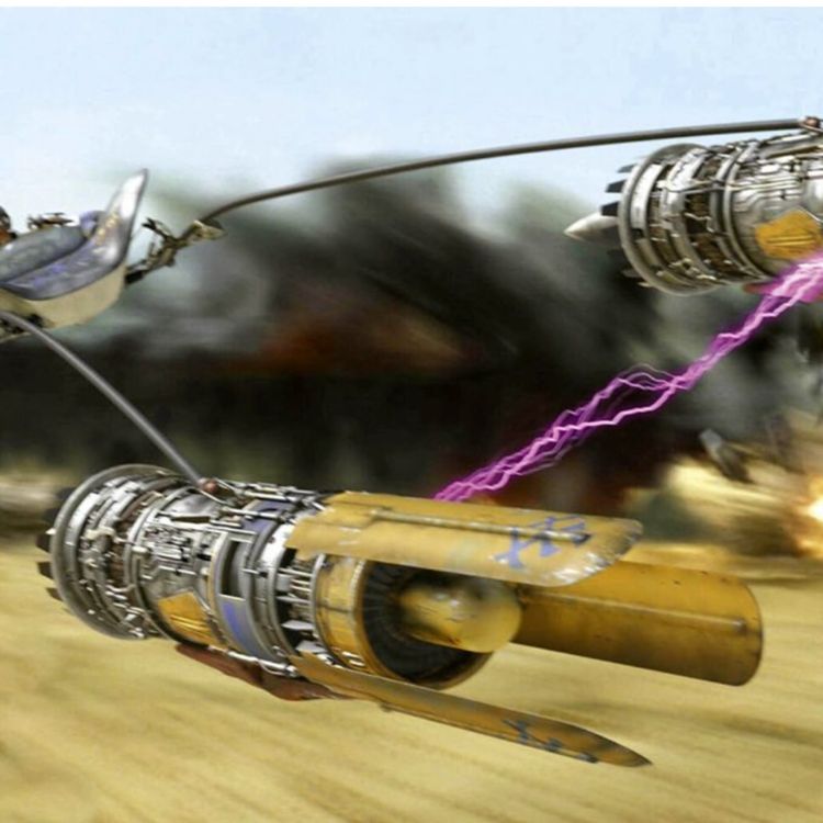 cover art for Guy Dubs the PHANTOM MENACE Podrace Scenes with Mouth Noises