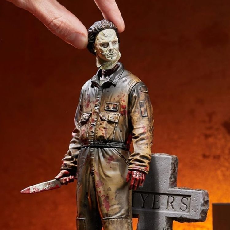 cover art for Michael Myers Buildable Advent Calendar Starts Halloween Early