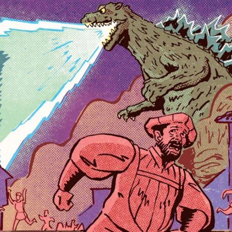 cover art for Godzilla Stomps Fair Verona in ROMEO & JULIET AND GODZILLA Exclusive Look