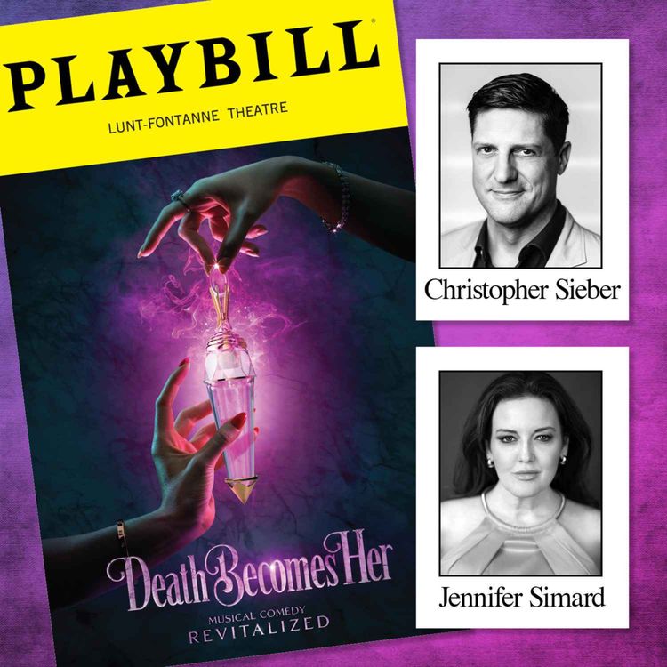 cover art for Death Becomes Her with Jennifer Simard and Christopher Sieber