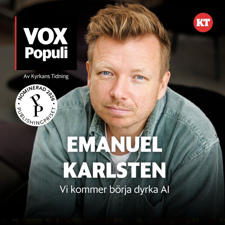 cover art for Vi kommer snart dyrka AI - Emanuel Karlsten