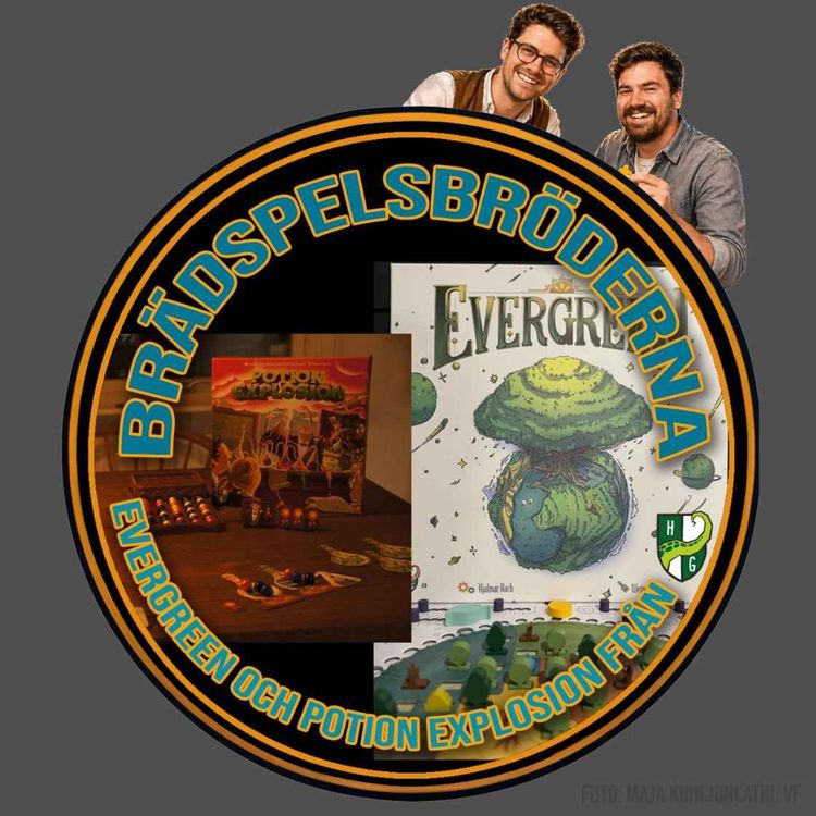 cover art for #28 - Ledtrådar, lövverk och alkemiska explosioner med Evergreeen och Potion Explosion
