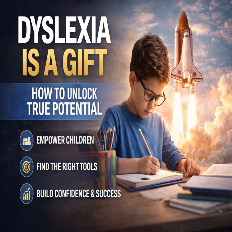 cover art for Dyslexia is a gift—but like any gift, you have to open it to truly benefit from it.
