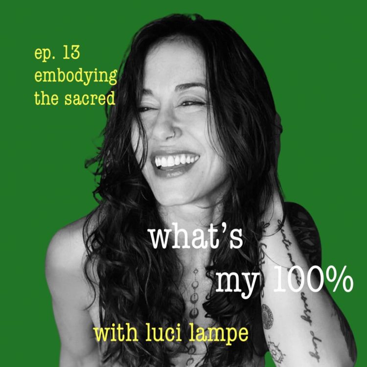 cover art for embodying the sacred with luci lampe